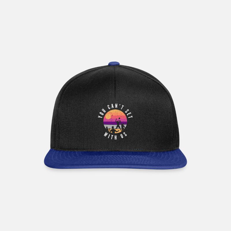 Beachvolleyball - Snapback Cap - Schwarz/Königsblau