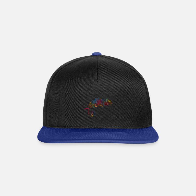 Chamäleon Farbwechsel - Snapback Cap - Schwarz/Königsblau