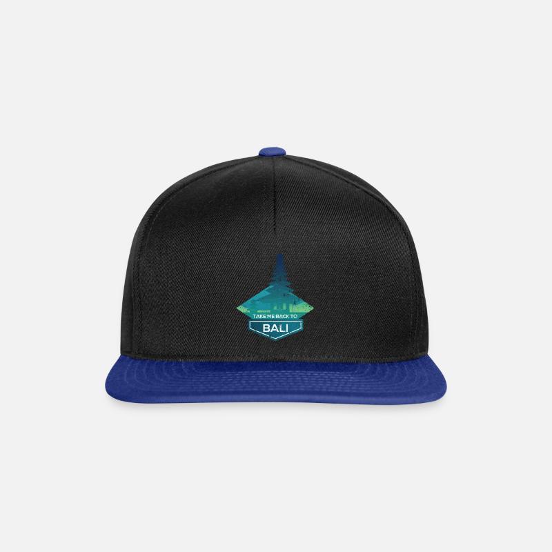 Bali - Casquette snapback - noir/bleu royal