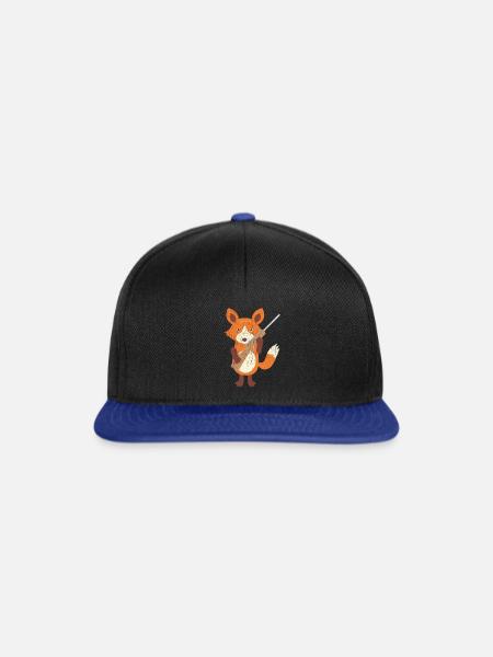Foxes Fight Back Animal Rights Hunting - Snapback Cap - Schwarz/Königsblau