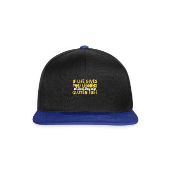 Gluten - Citron Life - Casquette snapback - noir/bleu royal - Devant