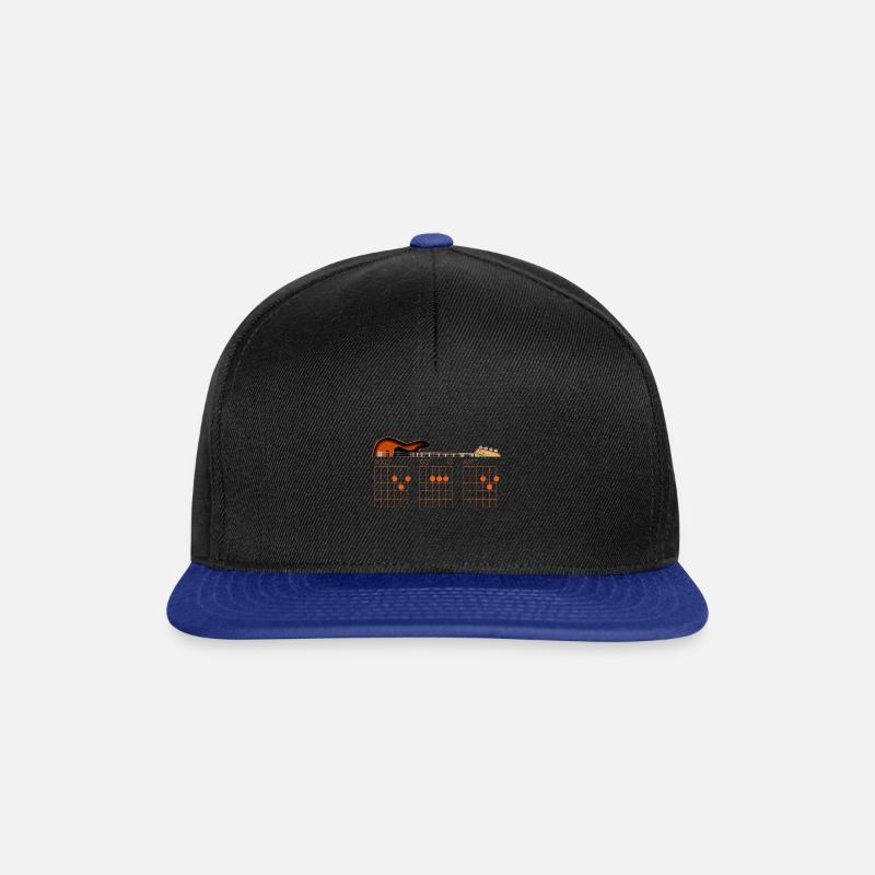 Funny Guitar Dad Chord - Snapback Cap - Schwarz/Königsblau