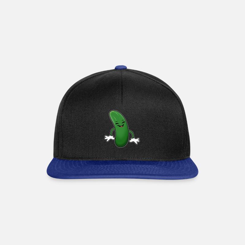 Courgettes drôles - Casquette snapback - noir/bleu royal