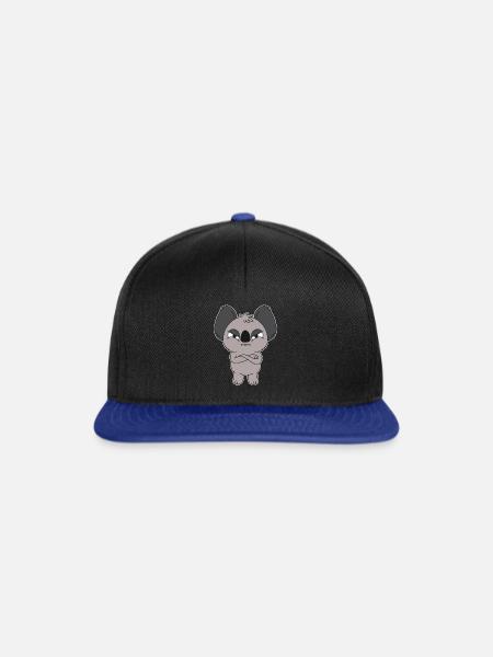 Wütender Koala - Snapback Cap - Schwarz/Königsblau