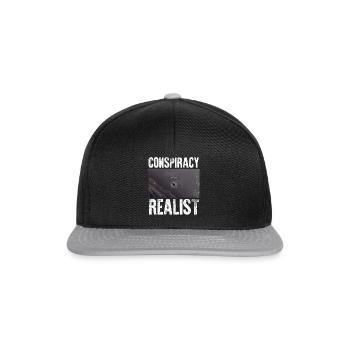 Conspiracy Realist Spaceship UFO Alien Theories Fu - Casquette snapback - noir/gris - Devant