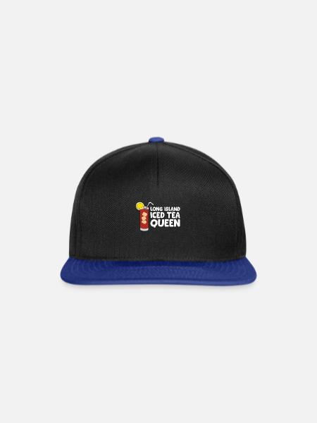 Long Island Eistee-Königin - Snapback Cap - Schwarz/Königsblau