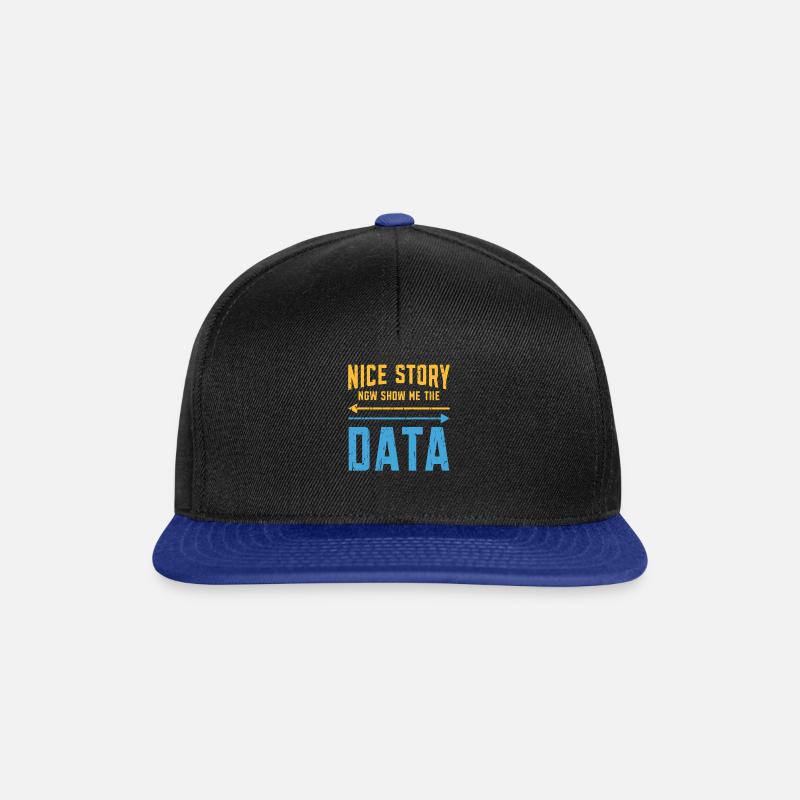 Schöne Geschichte jetzt zeige mir die Daten - Code - Snapback Cap - Schwarz/Königsblau