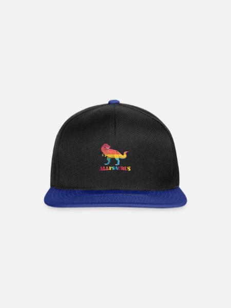 Allysaurus - Dinosaurierliebhaber - Snapback Cap - Schwarz/Königsblau