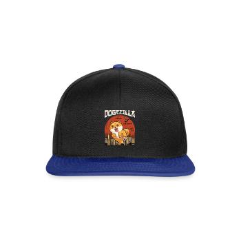 Dogezilla much big very scare wow - puppy - Snapback Cap - black/bright royal - Front