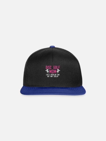 Discgolf mama - Snapback Cap - Schwarz/Königsblau