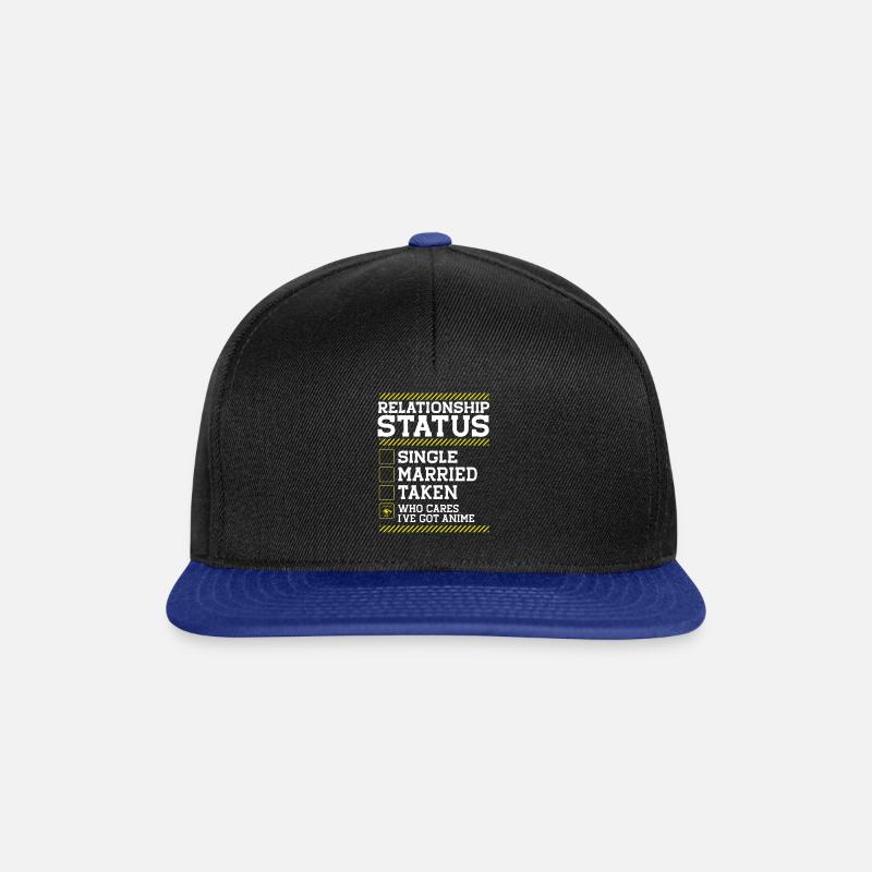 Relationship Status - Snapback Cap - black/bright royal