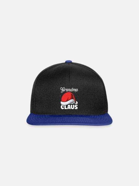 Weihnachtsmann Oma - Snapback Cap - Schwarz/Königsblau