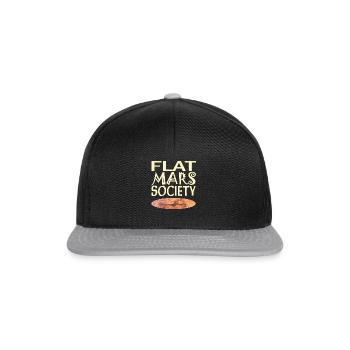 Flat Mars Society - Snapback Cap - Schwarz/Grau - Vorne