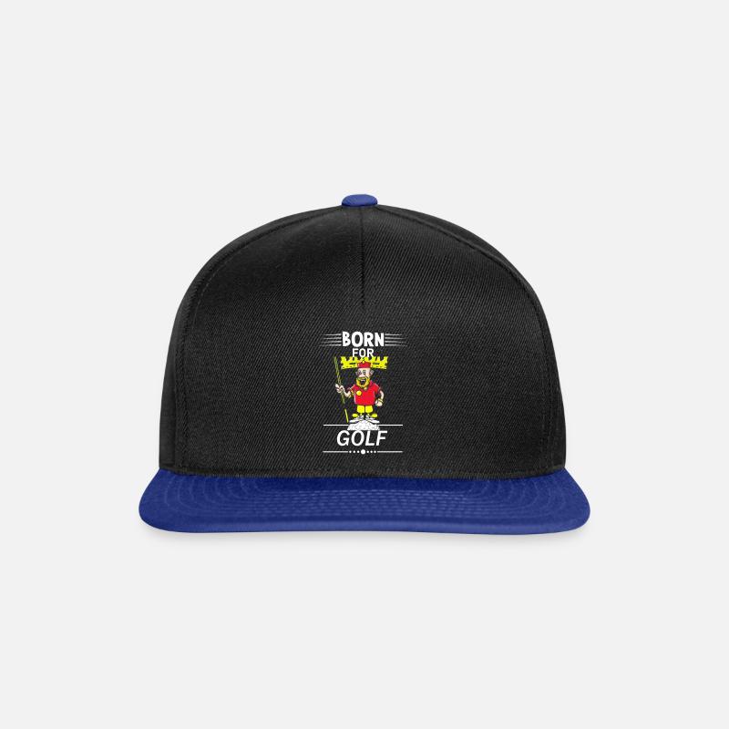 Golf Golf Funny King - Snapback Cap - black/bright royal