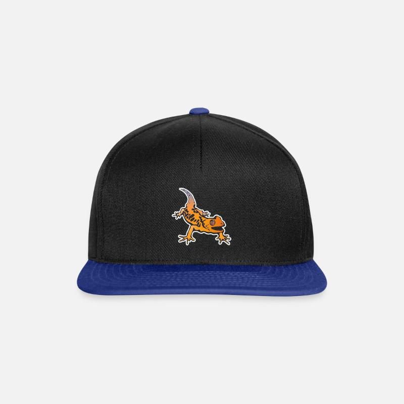 Salamander Gecko Comic - Snapback Cap - Schwarz/Königsblau