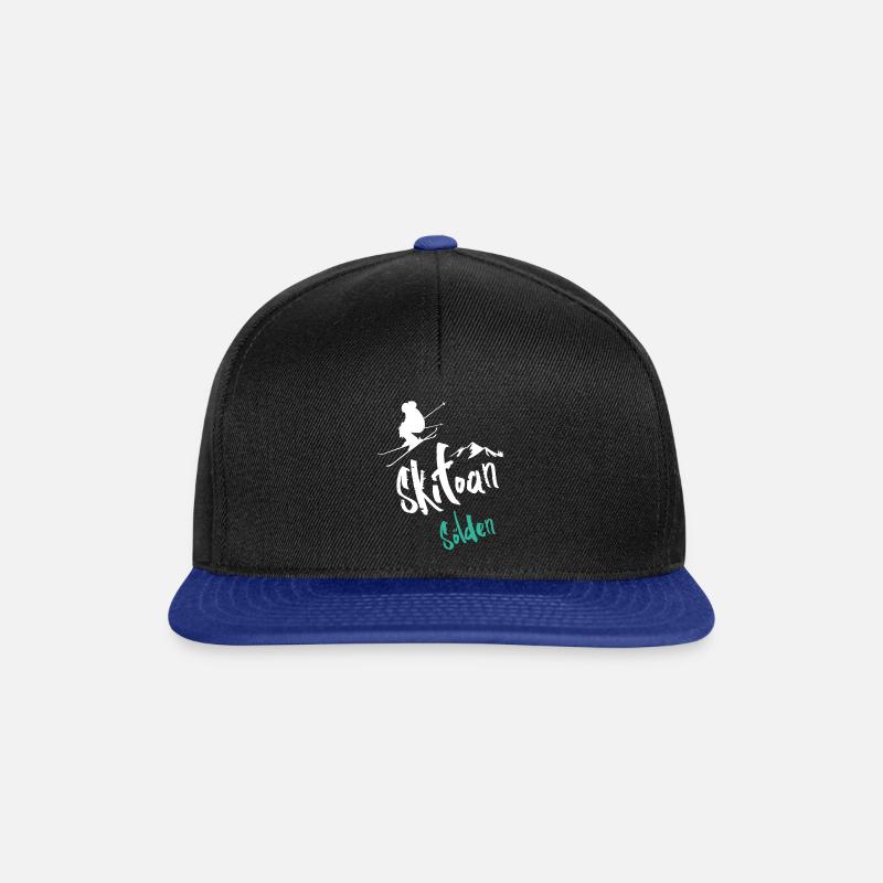 Ski Sölden - Casquette snapback - noir/bleu royal