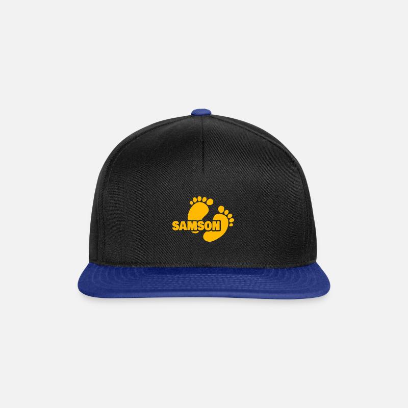 Geschenk für Samson - Snapback Cap - Schwarz/Königsblau