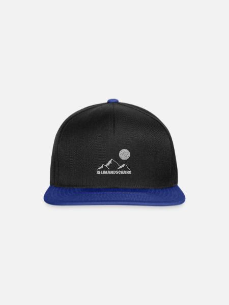 Klettern kilimandscharo - Snapback Cap - Schwarz/Königsblau