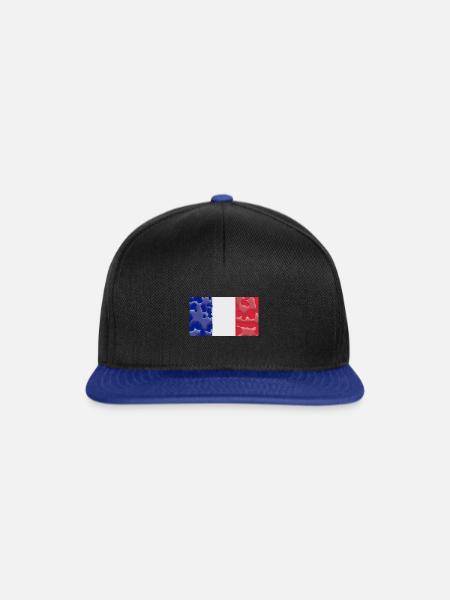 Guadeloupe Guadeloupe - Snapback Cap - Schwarz/Königsblau