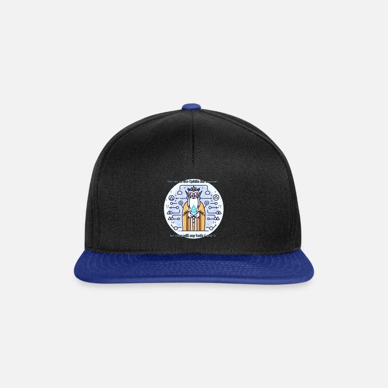 Qubits are elves - Snapback Cap - Schwarz/Königsblau