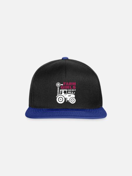 Farm Girls Can Do It All - Snapback Cap - Schwarz/Königsblau