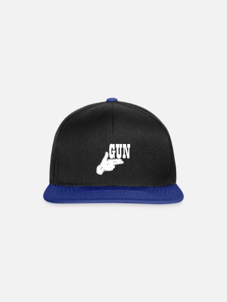 Gun - Snapback Cap - Schwarz/Königsblau