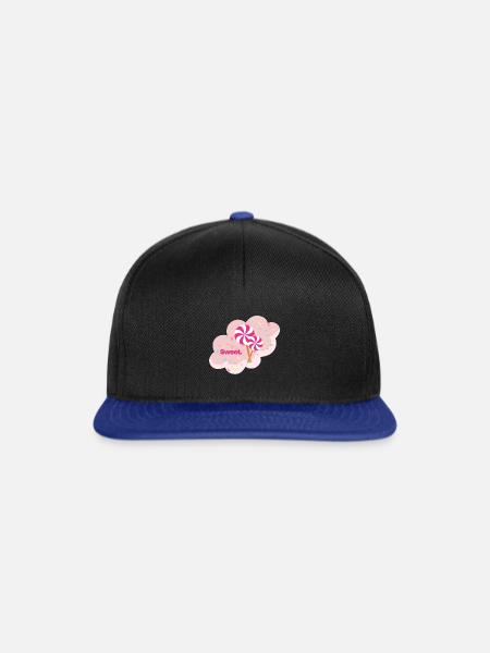 Sweet für Süße - Snapback Cap - Schwarz/Königsblau