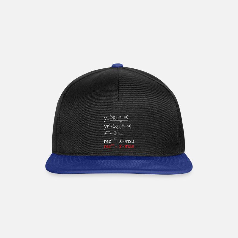 Math Noël - Casquette snapback - noir/bleu royal