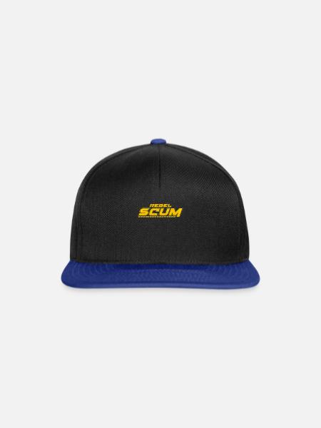 Rebel Scum Movie Quote - Snapback Cap - Schwarz/Königsblau