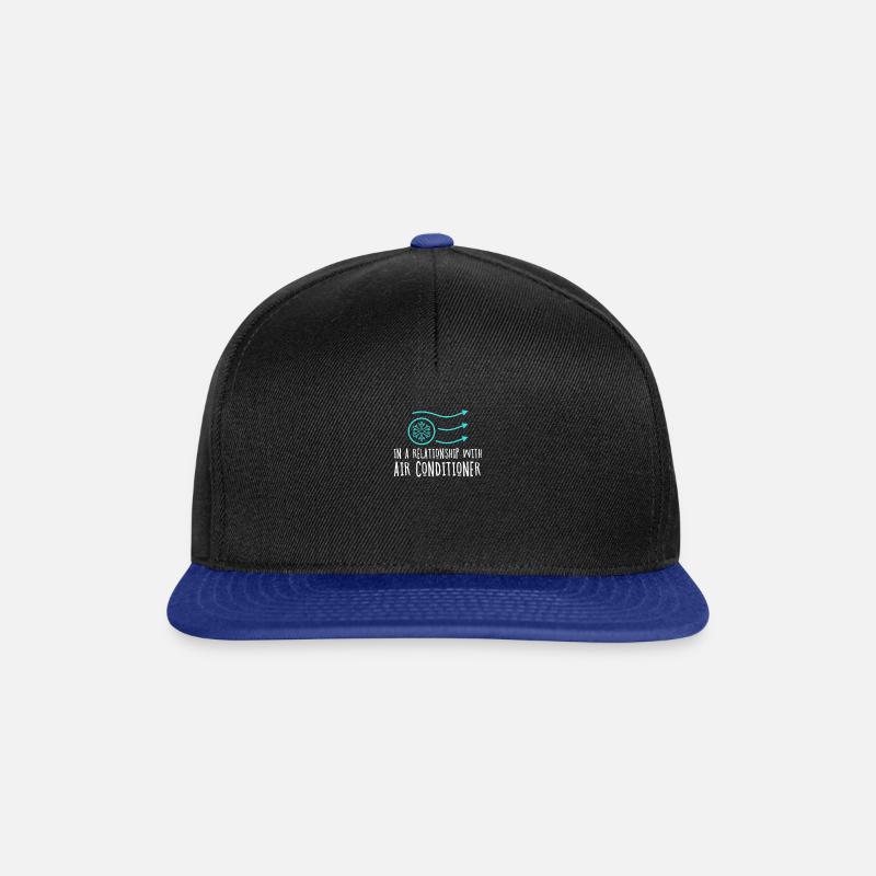 Relationship with air conditioner Klima Hitze kühl - Snapback Cap - Schwarz/Königsblau