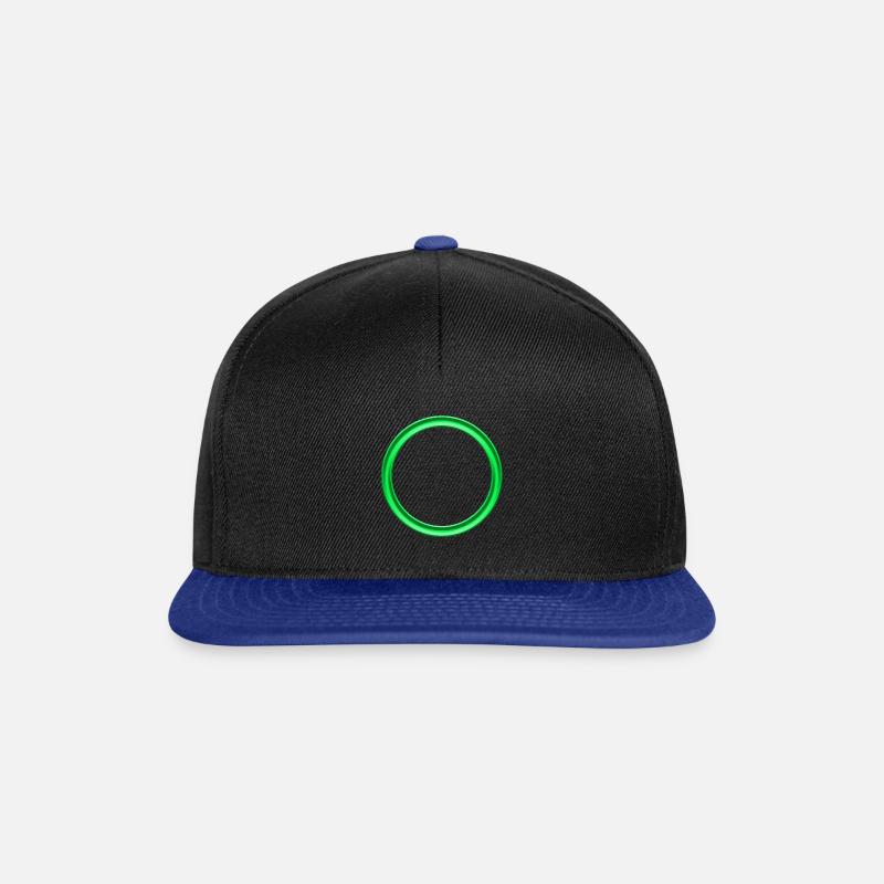 Ring green - Snapback Cap - black/bright royal
