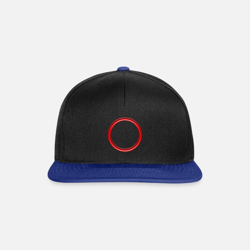 Ring red - Snapback Cap - black/bright royal