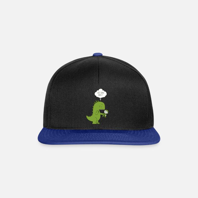 Ist das Bio Dinosaurier - Snapback Cap - Schwarz/Königsblau