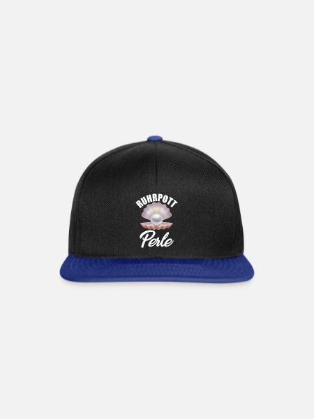 Ruhrpott Perle - Snapback Cap - Schwarz/Königsblau