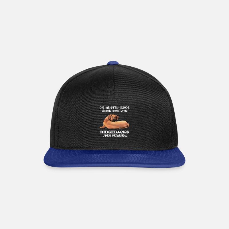 Rhodesian Ridgeback - Snapback Cap - Schwarz/Königsblau