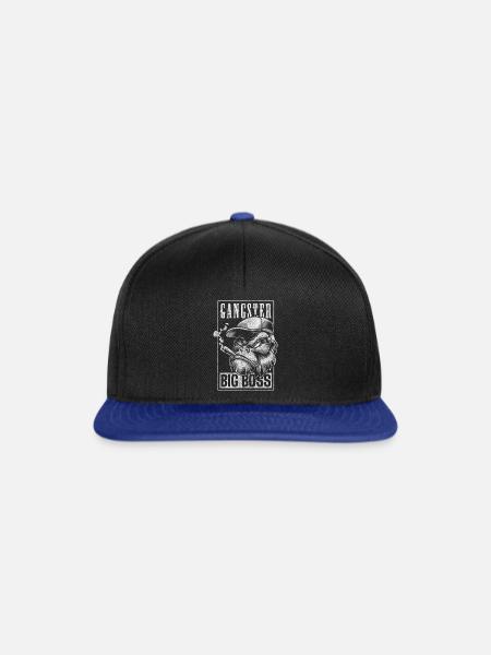 Affe Sport Natur Primat - Snapback Cap - Schwarz/Königsblau