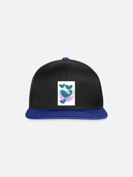 Herzen Weld - Snapback Cap - Schwarz/Königsblau
