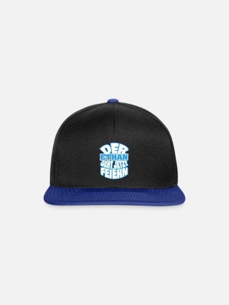Party Feiern it Ethan - Snapback Cap - Schwarz/Königsblau