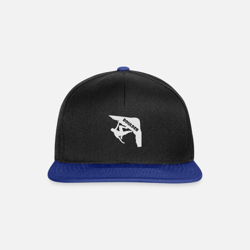 boulderer - Snapback Cap - black/bright royal