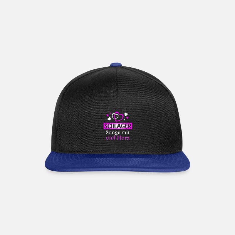 Des chansons de Schlager qui ont beaucoup de cœur - Casquette snapback - noir/bleu royal