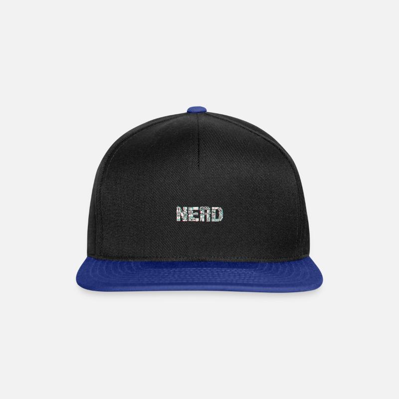 NERD 3D - Snapback Cap - black/bright royal