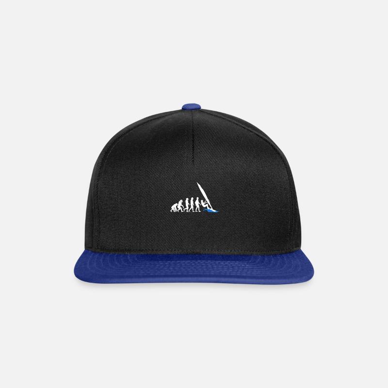 Evolution de l'évolution de la planche à voile - Casquette snapback - noir/bleu royal
