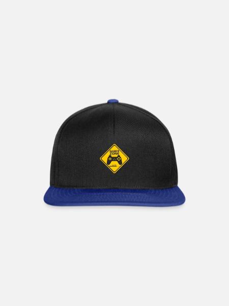 GAMER ZONE ! - Snapback Cap - Schwarz/Königsblau