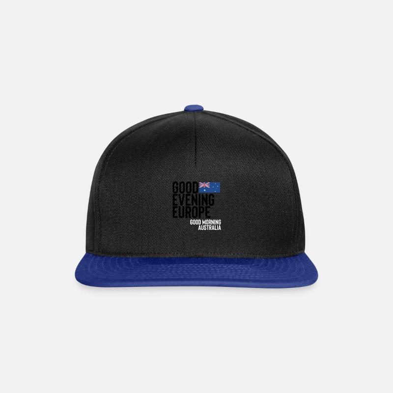 Australien - Snapback Cap - Schwarz/Königsblau