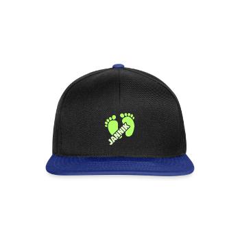 Baby Jannik - Snapback Cap - black/bright royal - Front