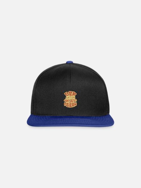 Anton Anton - Snapback Cap - Schwarz/Königsblau