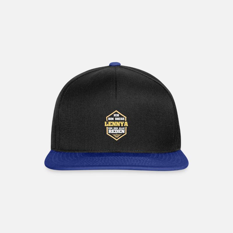 Lennya - Snapback Cap - Schwarz/Königsblau