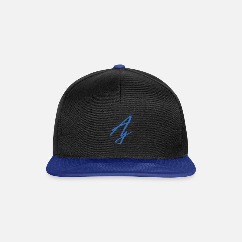 Blaues Arnery-Logo - Snapback Cap - Schwarz/Königsblau