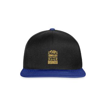 Saying funny girl's name women's name Emilia - Snapback Cap - black/bright royal - Front