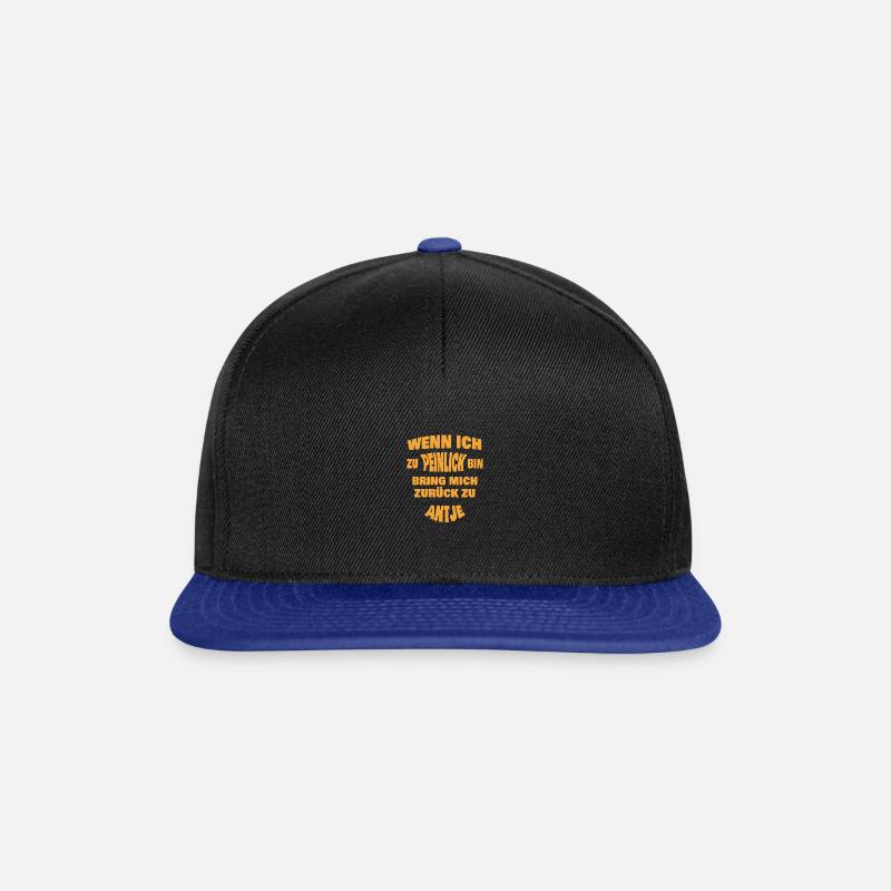 Antje - Snapback Cap - Schwarz/Königsblau